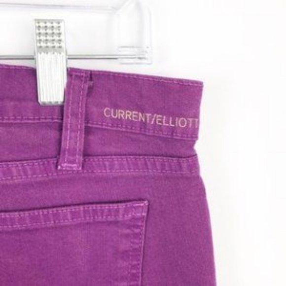 Current/Elliot The Ankle Skinny Purple Jeans Size 29 - Picture 3 of 5